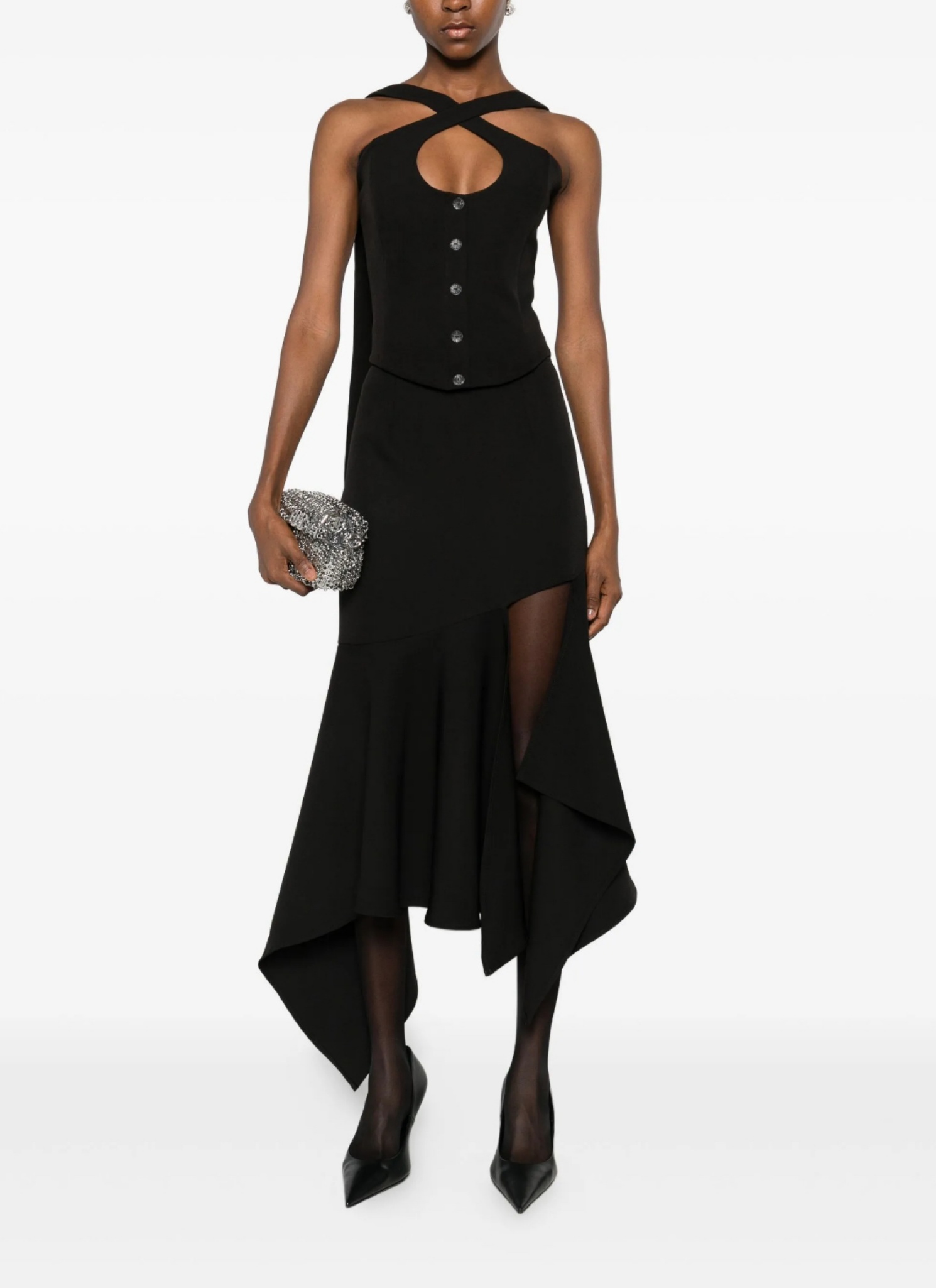 Corset negru ROSEMARY